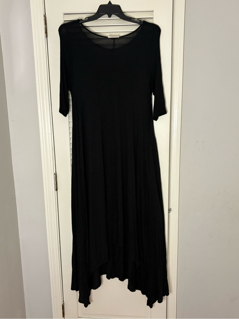 Boutique Black Women's Midi Swing Dress - Classic Simple Style